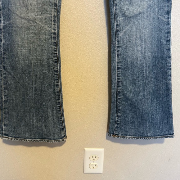 7 For All Mankind Light Blue Flare Jeans Size 27 - Picture 3 of 10
